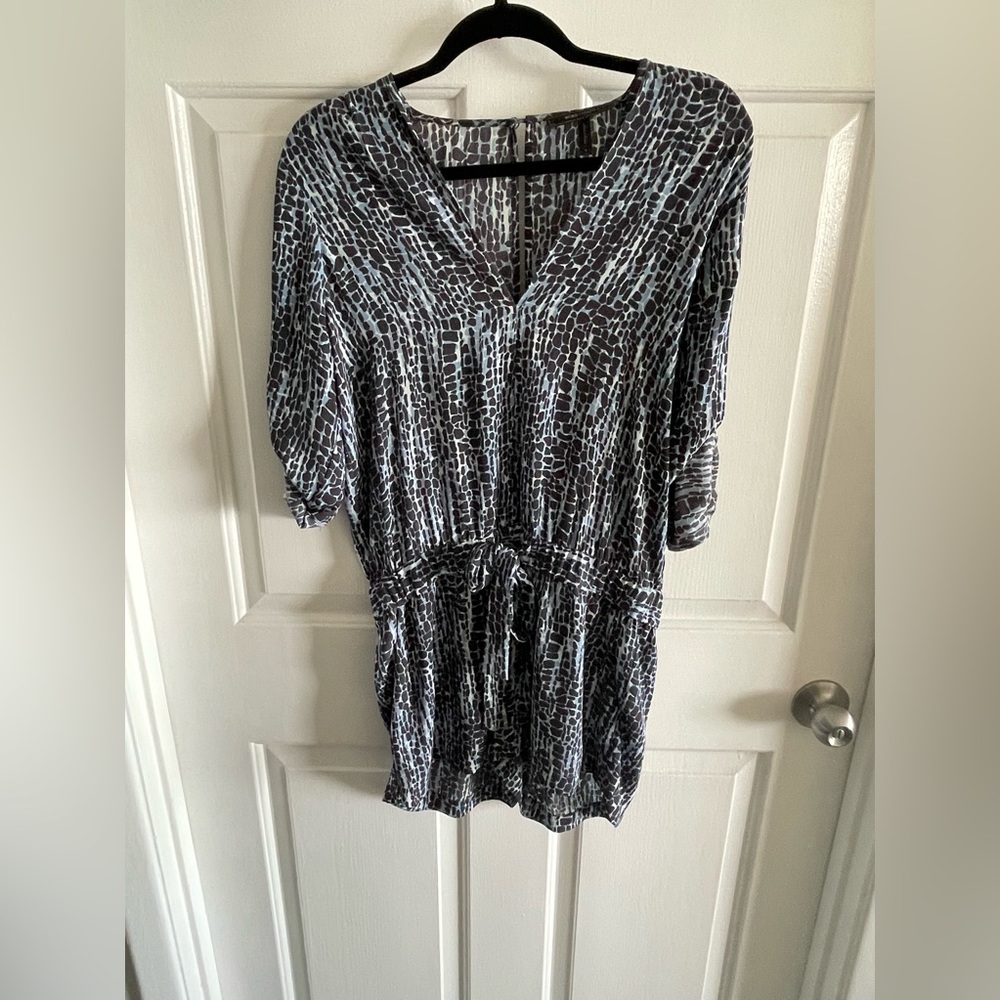 BCBG Maxazria V Neck Romper